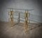 Brass and Glass Italian Console, 1980s 10