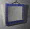 Murano Periwinkle Glass and Brass Wall Mirror, 1980s, Image 9