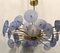 Murano Periwinkle Glass Round Chandelier, 1980, Image 2