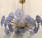 Murano Periwinkle Glass Round Chandelier, 1980 5