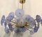 Murano Periwinkle Glass Round Chandelier, 1980, Image 5