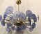 Murano Periwinkle Glass Round Chandelier, 1980 6