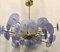 Murano Periwinkle Glass Round Chandelier, 1980 4