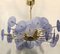 Murano Periwinkle Glass Round Chandelier, 1980, Image 3
