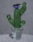 Grüne Murano Formia Kunstglas Kaktuspflanze von Marta Marzotto, 1990er 1