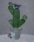 Grüne Murano Formia Kunstglas Kaktuspflanze von Marta Marzotto, 1990er 6
