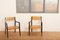 Gerahmte schwarze lackierte Stühle aus Hartholz von Horgen Glarus., 2er Set 10