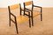 Framed Hardwood Painted Black Chairs from Horgen Glarus., Set of 2 4