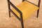 Framed Hardwood Painted Black Chairs from Horgen Glarus., Set of 2 8