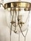 Empire Deckenlampe aus Glas & Bronze, 1810er 4