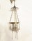 Empire Glass & Bronze Ceiling Lamp, 1810s 1
