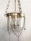 Empire Deckenlampe aus Glas & Bronze, 1810er 6