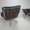 Fauteuils Vintage en Cuir et Chrome, 1970s, Set de 2 4