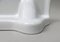 Consola de pared con bandeja de baño de porcelana blanca, años 50, Imagen 22
