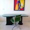 Postmodern American Faux Malachite Lacquered Asymmetric Desk / Dining Table, 1980s 5