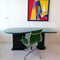 Postmodern American Faux Malachite Lacquered Asymmetric Desk / Dining Table, 1980s, Image 5