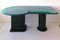 Postmodern American Faux Malachite Lacquered Asymmetric Desk / Dining Table, 1980s, Image 3
