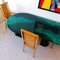 Postmodern American Faux Malachite Lacquered Asymmetric Desk / Dining Table, 1980s 11