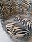 Large Vintage Zebra Print Swivel-and-Return Lounge Chairs from Younger Furniture, USA, 1980s, Set of 2 10