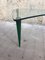 Vintage Green Glass Coffee Table, 1960s 7