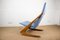 Sedia a dondolo grande modello Boomerang di Mogens Kold, Danimarca, anni '60, Immagine 7