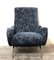 Italian Black Lounge Chair, 1950s 2