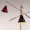 Italienische Stehlampe mit Gelenkarmen, verstellbarem Lampenschirm aus lackiertem Messing & Marmorsockel von Arredoluce 5