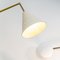 Italienische Stehlampe mit Gelenkarmen, verstellbarem Lampenschirm aus lackiertem Messing & Marmorsockel von Arredoluce 8