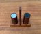 Mid-Century Italian Teak Pepper and Salt Shaker from Anri Form, Italy, Set of 3 3