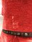 Poltrona Napoleone III in velluto rosso, anni '40, Immagine 8