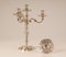 18th Century Sterling Silver Italian Rococo Style Candelabra, Set of 2, Image 6