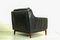 Vintage Black Leather Sofa, Set of 2 8