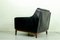 Vintage Black Leather Sofa, Set of 2 6