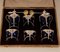 French 1st Empire Napoleonic Sterling Silver Table Set, Set of 8 3