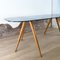 Dining Table in Beech and Glass, 1960s 8