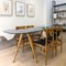 Dining Table in Beech and Glass, 1960s, Image 2