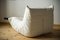 Togo Sessel mit weißem Bouclette Bezug von Michel Ducaroy für Ligne Roset 3