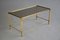 Mid-Century Modern Brass Coffee Table Attributed to Maison Jansen, Image 1