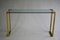 Hollywood Regency Brass and Glass Console by Peter Ghyczy 7