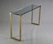 Hollywood Regency Brass and Glass Console by Peter Ghyczy 11