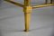 Mid-Century Modern Brass Nesting Tables Attributed to Maison Jansen, Set of 3, Image 4