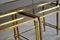 Mid-Century Modern Brass Nesting Tables Attributed to Maison Jansen, Set of 3, Image 2