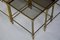 Mid-Century Modern Brass Nesting Tables Attributed to Maison Jansen, Set of 3, Image 8