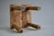 Vintage Four-Legged Oak Stool in the Style of Charlotte Perriand, Image 3