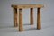 Vintage Four-Legged Oak Stool in the Style of Charlotte Perriand 4