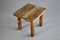 Vintage Four-Legged Oak Stool in the Style of Charlotte Perriand, Image 8