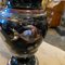 Italian Art Deco Silvered Black Glass Vase, 1930s 9