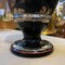 Italian Art Deco Silvered Black Glass Vase, 1930s 4