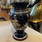 Italian Art Deco Silvered Black Glass Vase, 1930s 3