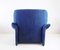 Portovenere Lounge Chair in Blue by Vico Magistretti for Cassina 13